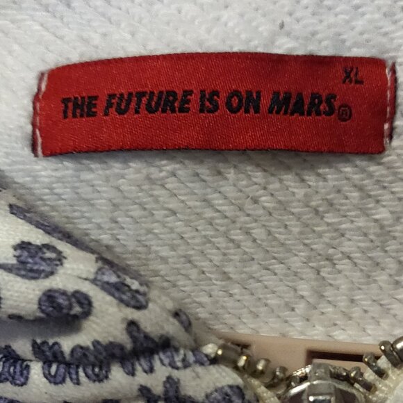 The Future Is On Mars Full Zip Sweatshirt Hoodie Hard To Find SIZE XL - Picture 2 of 8